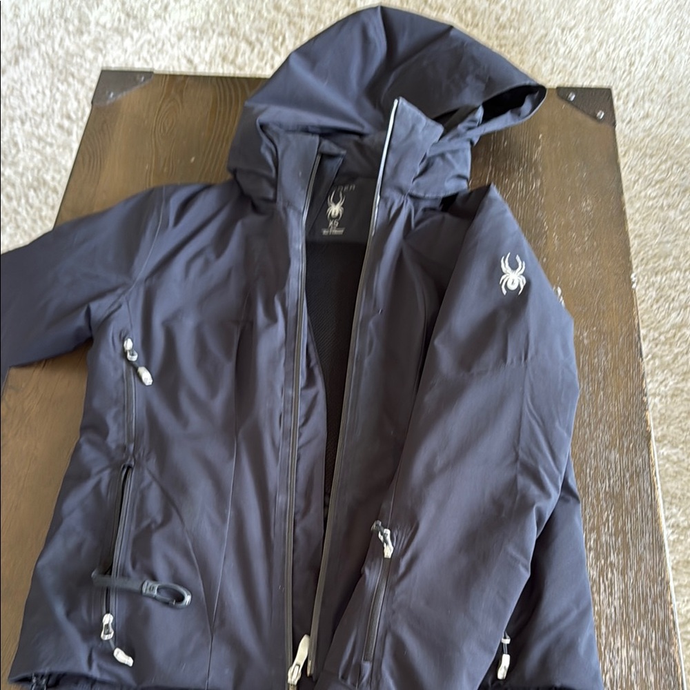 Spyder Charcoal Hooded Jacket